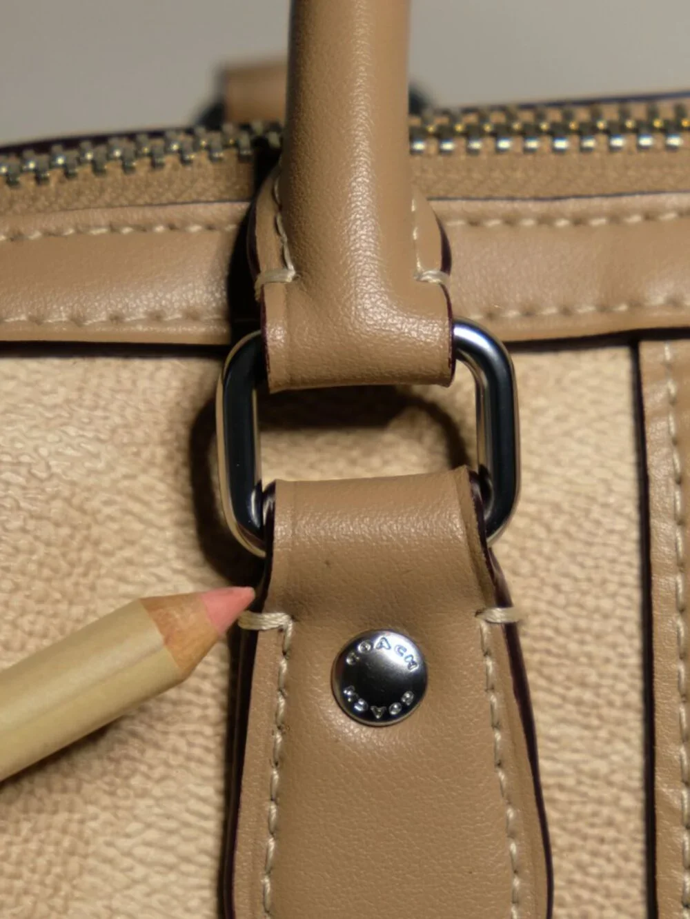 Coach Rowan Satchel, CW376, Sand/Taupe, Very good condition